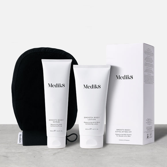 Smooth Body Exfoliating Kit™ by Medik8. A Retexturing AHA System For Bumpy & Dry Skin.-4